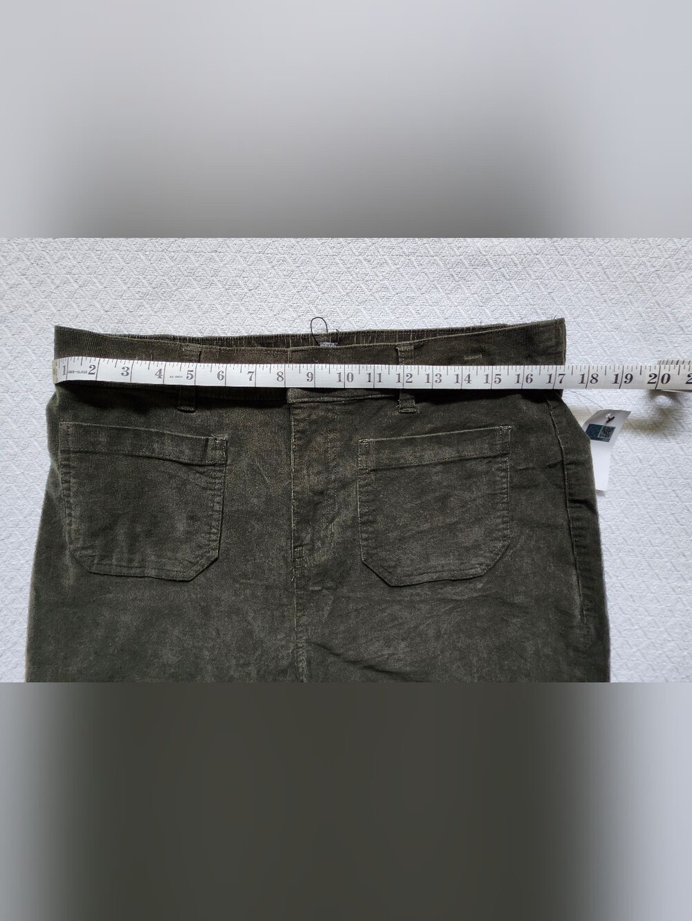 MEXX Straight Leg Olive Green Corduroy Feel Women's Pants. Size Large. NWT - Picture 6 of 15
